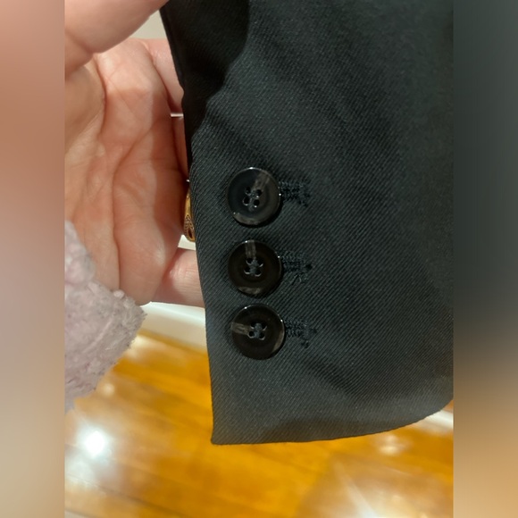 Zara Tailored Cropped Blazer Black Size XS - Picture 6 of 7